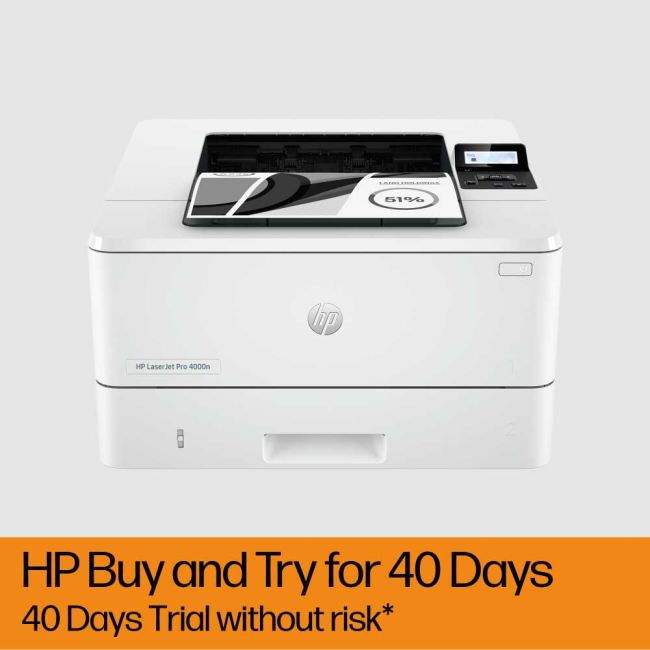 HP LaserJet Pro 4002dne A4 Mono Laser Printer (HP+) - DISCONTINUED