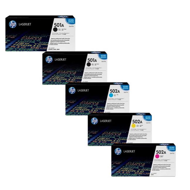 HP 502 1 x CMY + 2 x K Toner Cartridge Multipack