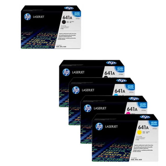 HP 641 CYM + 2 Black Toner Cartridge Multipack