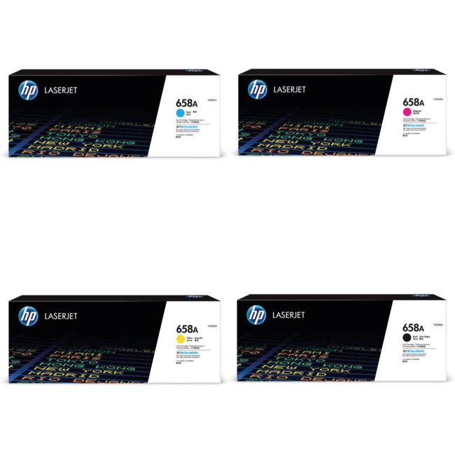 HP 658A Standard CMYK Toner Bundle