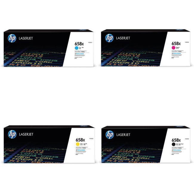HP 658X CMYK High Yield Toner Cartridge Multipack