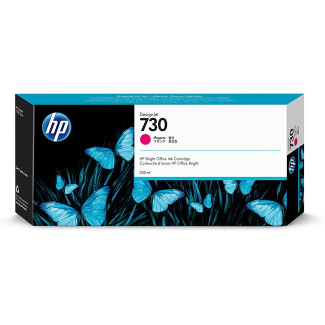 HP 730 Magenta DesignJet Ink Cartridge (300ml) P2V69A