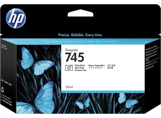 HP F9J98A HP 745 130-ml Photo Black DesignJet Ink Cartridge