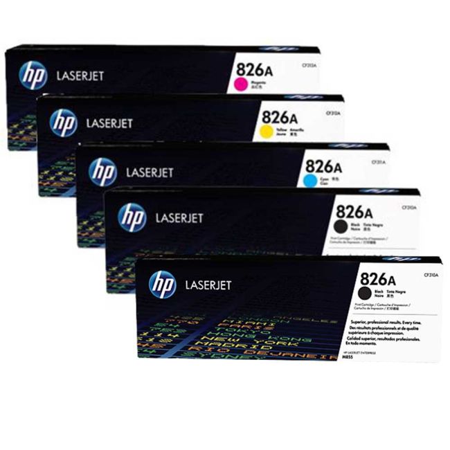 HP 827 CYM + 2 x Black Toner Cartridge Multipack