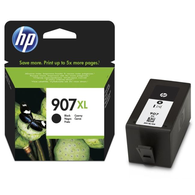 HP T6M19AE 907XL High Yield Black Original Ink Cartridge (1,500 pages*)