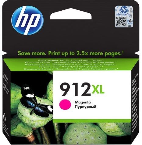 HP 912XL High Yield Magenta Ink Cartridge (825 Pages*) 3YL82AE