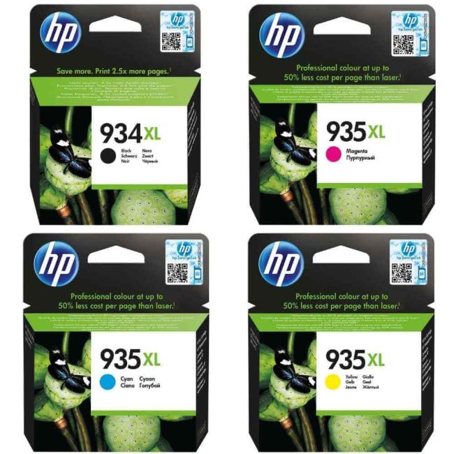 HP 934 XL / 935 XL CMYK Ink Cartridge Multipack X4E14AE