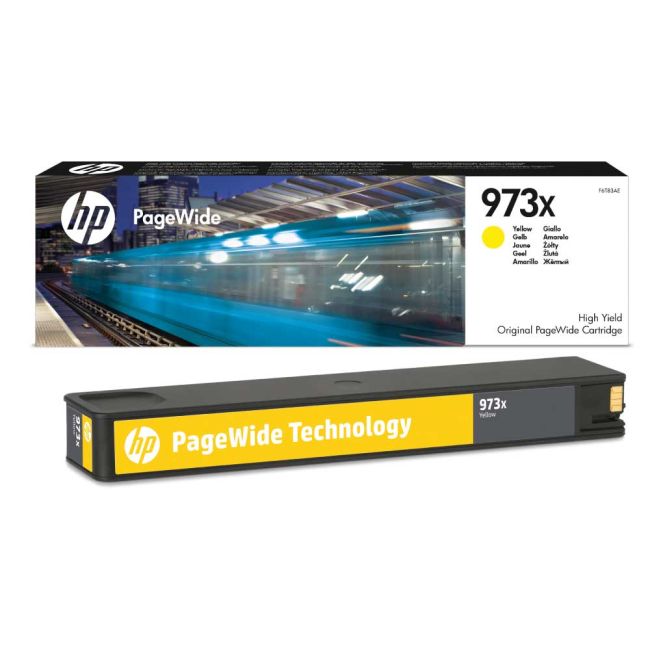 HP F6T83AE 973X High Yield Yellow Ink Cartridge (7,000 Pages)