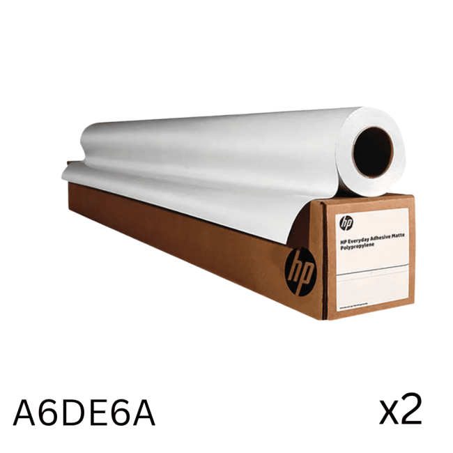 HP Bright White Inkjet Paper 914mmx45.7m 90gsm Bright White (Pack of 2) A6DE6A