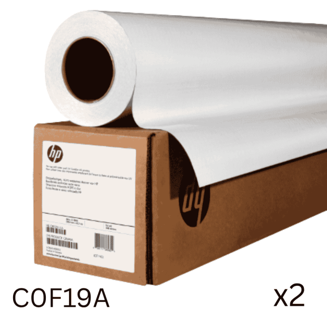 HP Everyday Adhesive Matte Polypropylene Roll 914mmx22.9m (Pack of 2) C0F19A