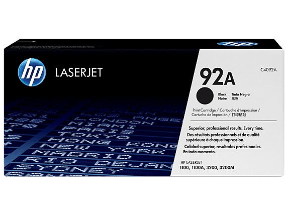 HP C4092A Black Toner Cartridge (2,500 pages*)