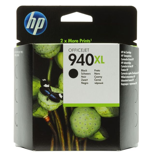HP C4906AE No.940XL Black Ink Cartridge (2,200 pages*)