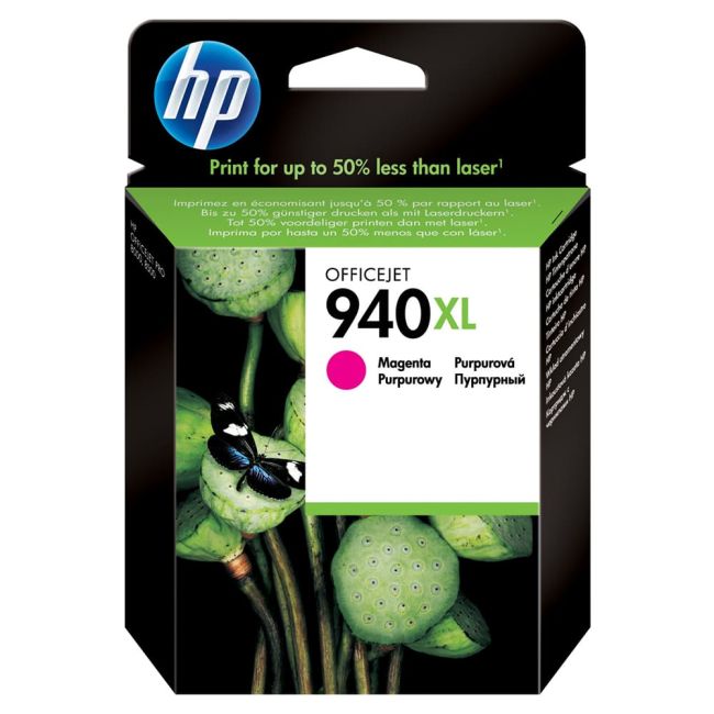 HP C4908AE No.940XL Magenta Ink Cartridge (1,400 pages*)