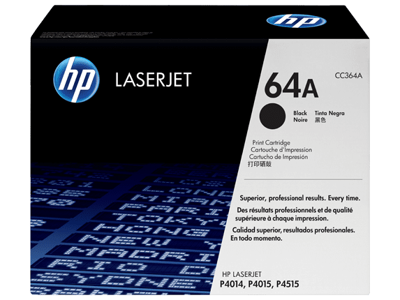 HP 64A Black Toner Cartridge (10,000 pages) CC364A