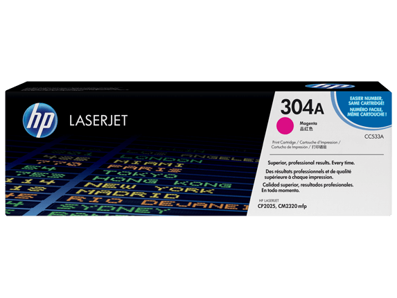 HP CC533A Magenta Toner Cartridge (2,800 pages*)