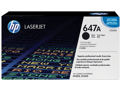 HP CE260A Black Toner Cartridge (8,500 pages*)