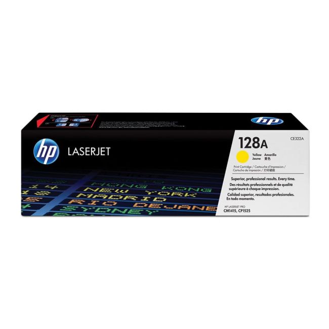 HP CE322A No.128A Yellow Toner (1,300 pages*)