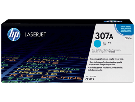 HP CE741A Cyan Toner Cartridge (7,300 pages*)