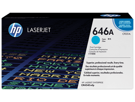 HP CF031A Cyan Toner Cartridge (12,500 pages*)