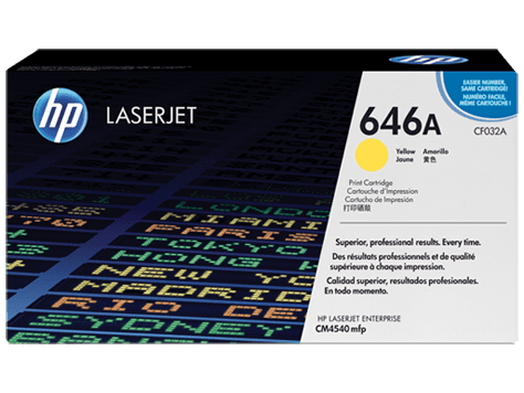 HP CF032A Yellow Toner Cartridge (12,500 pages*)