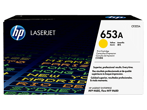 HP CF322A 653A Yellow Toner Cartridge (16,500 pages*)
