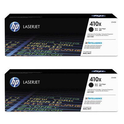 HP CF410XD 410X Black High Yield Toner Cartridge (6,500 Pages*) Twin Pack