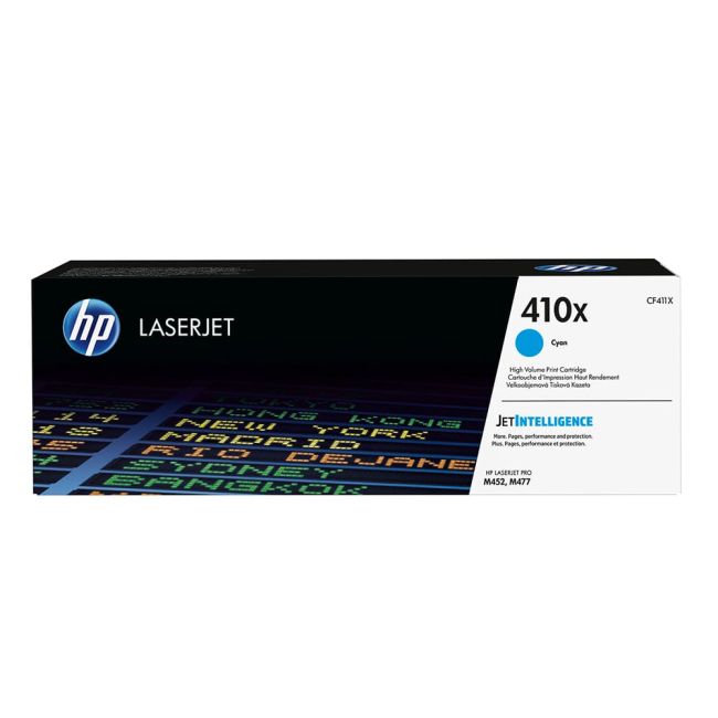 HP CF411X 410X High Yield Cyan Toner Cartridge (5,000 Pages)