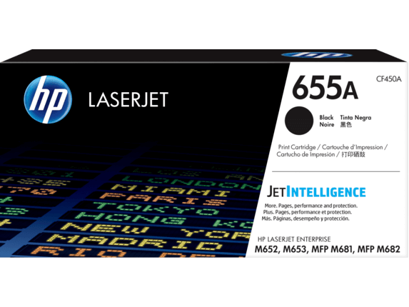 HP 655A Cyan Toner Cartridge (10,500 Pages) CF451A