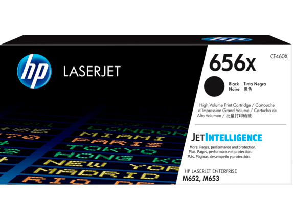 P 656X Black High Yield Toner Cartridge (27,000 Pages) CF460X