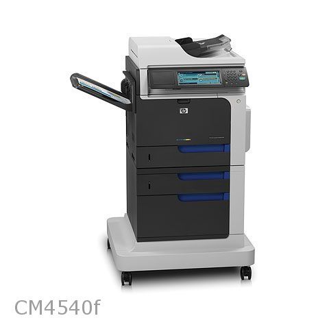 HP LaserJet Enterprise CM4540f A4 Colour Laser MFP Front View with Trays 2