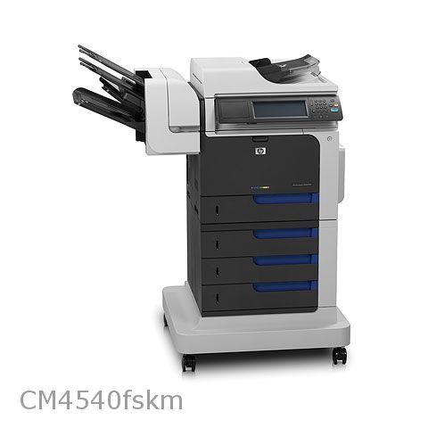 HP LaserJet Enterprise CM4540f A4 Colour Laser MFP Front View with Trays 3