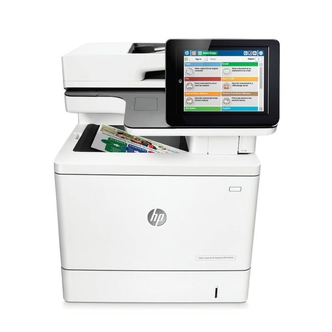 HP Color Laserjet Enterprise Flow MFP M577c front view
