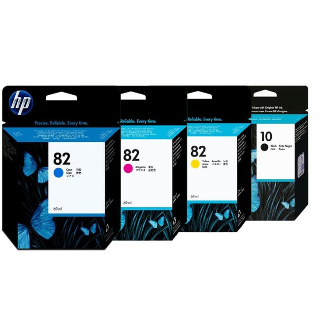 HP PB-HP10K82CMYVAL No.10 Black + No.82 CMY Ink Cartridge Pack