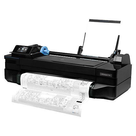 HP DesignJet T120 24-in Colour Inkjet ePrinter left view 2