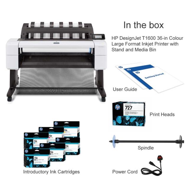HP DesignJet T1600 36" / A0 Colour Large Format Inkjet Printer
