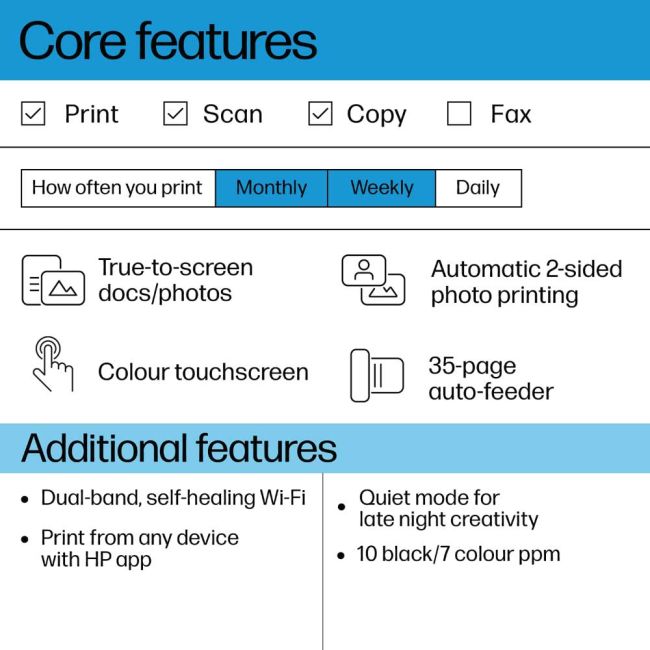 HP ENVY 6520e A4 Colour Multifunction Inkjet Printer