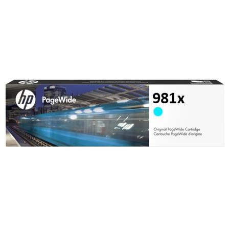 HP L0R09A 981X Cyan High Yield Ink Cartridge (10,000 Pages*)