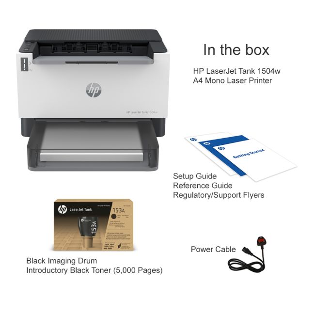 HP LaserJet Tank 1504w A4 Mono Laser Printer - DISCONTINUED