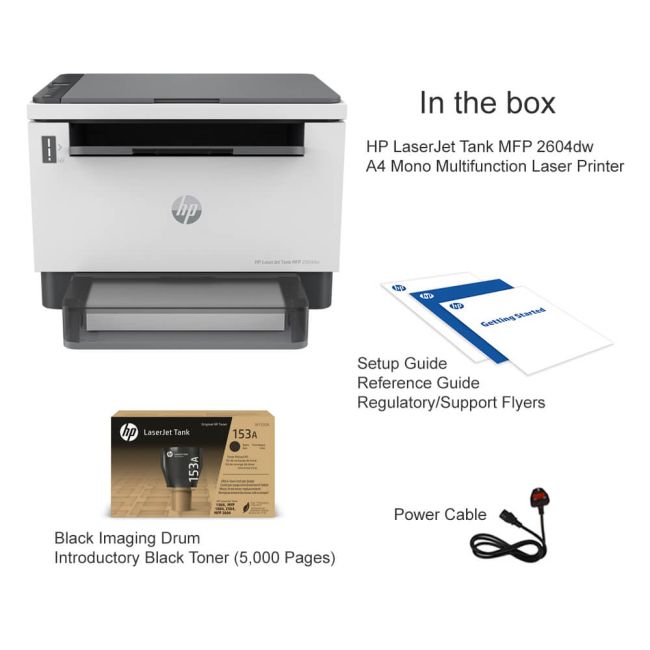 HP LaserJet Tank MFP 2604dw A4 Mono Multifunction Laser Printer - DISCONTINUED