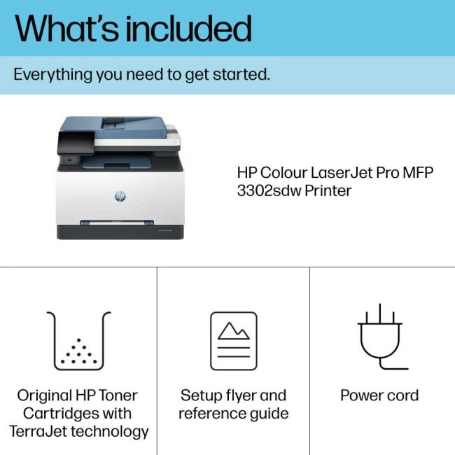 HP LaserJet Pro MFP 3302SDW A4 Colour Multifunction Laser Printer