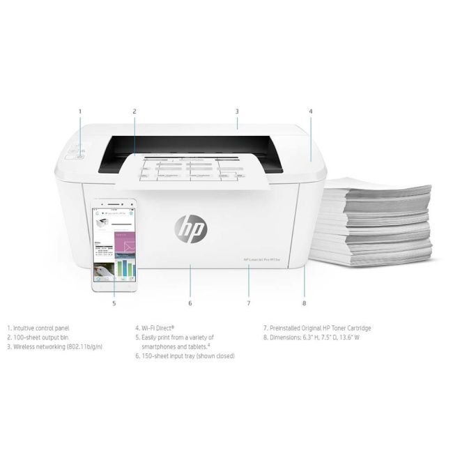 HP LaserJet Pro M15W A4 Mono Laser Printer