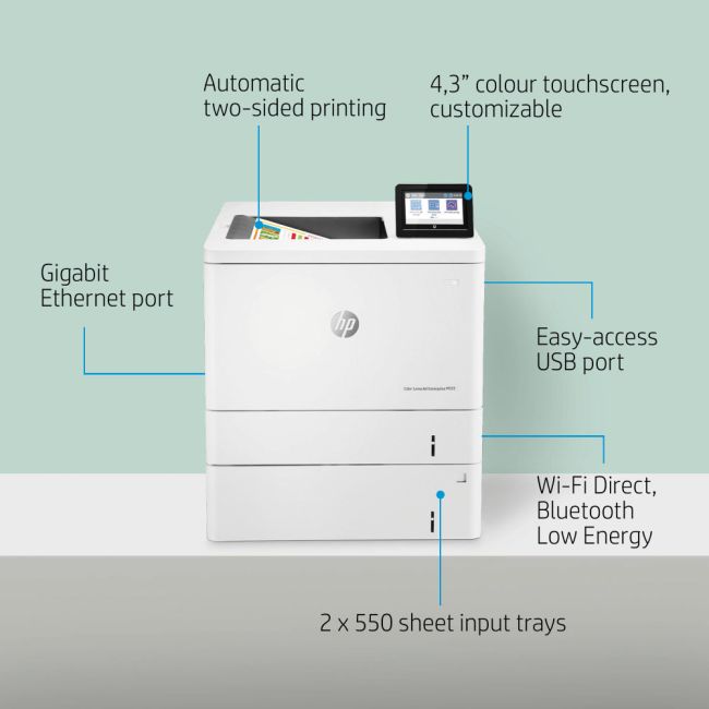 HP LaserJet Enterprise M555x A4 Colour Laser Printer - DISCONTINUED