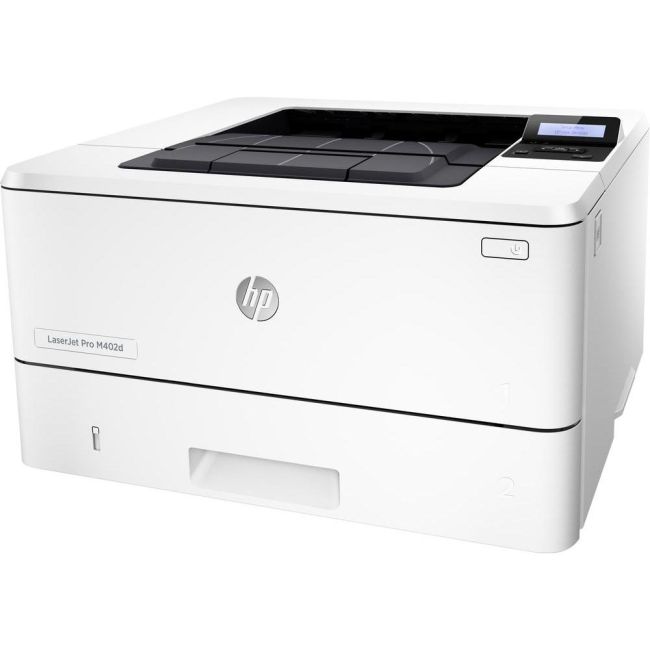 HP LaserJet M402DNE A4 Mono Laser Printer side View