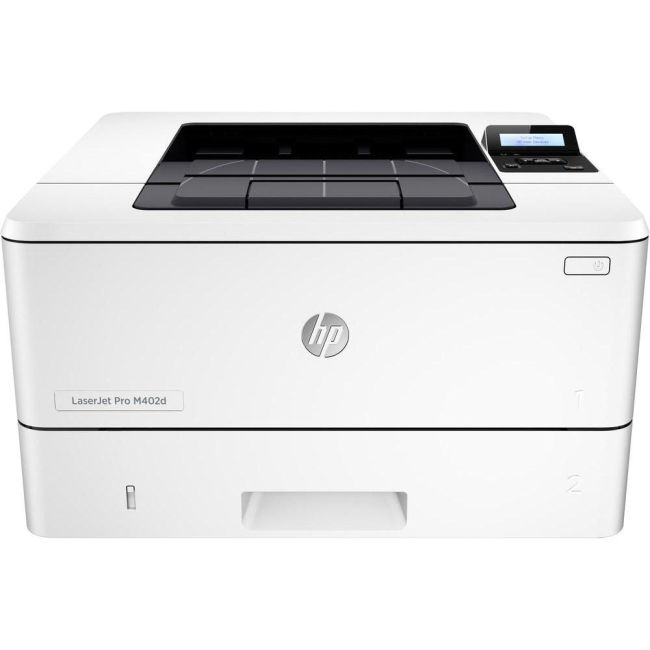 HP LaserJet M402DNE A4 Mono Laser Printer side View