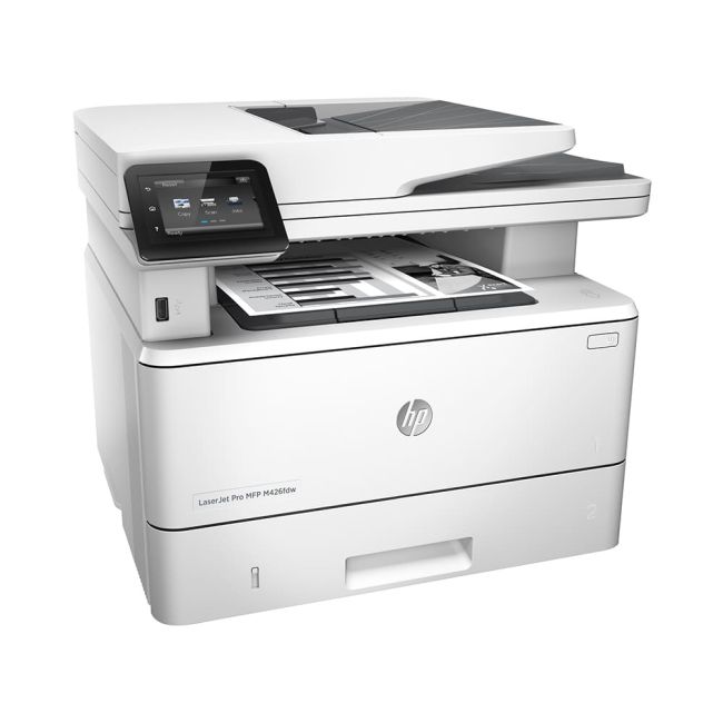 HP Laserjet Pro MFP M426FDW A4 Multifunction Mono side view