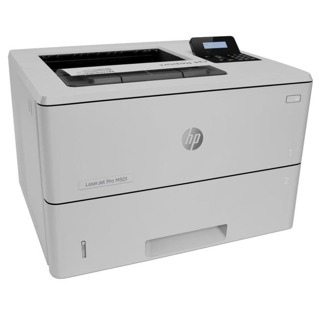 HP LaserJet Pro M501n A4 Mono Laser Printer left view