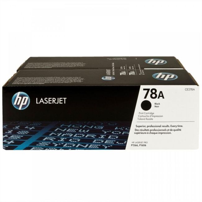 HP CE278AD No.78A Black Toner Cartridge Twin Pack