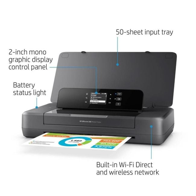 HP OfficeJet 200 Mobile Inkjet Printer