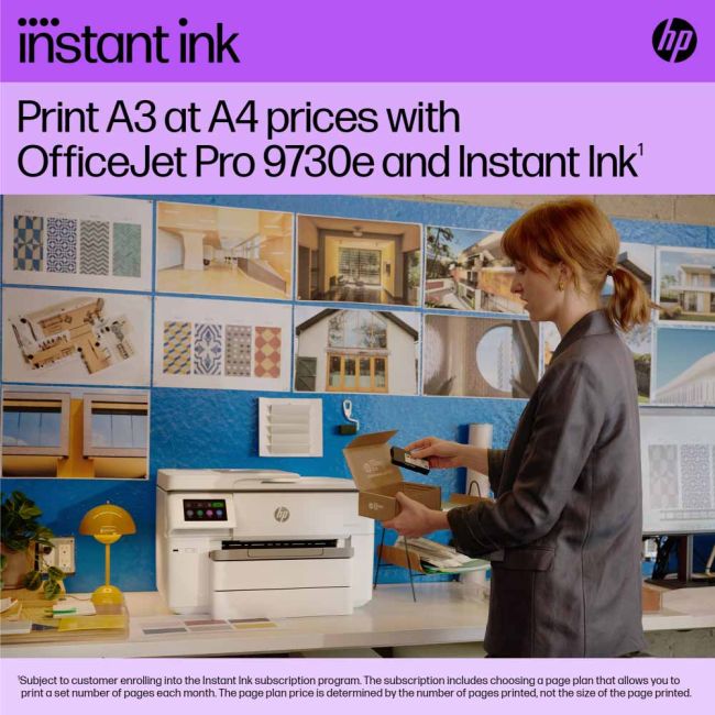 HP OfficeJet Pro 9730e (HP+) A3 Colour Multifunction Inkjet Printer ** Clearance **