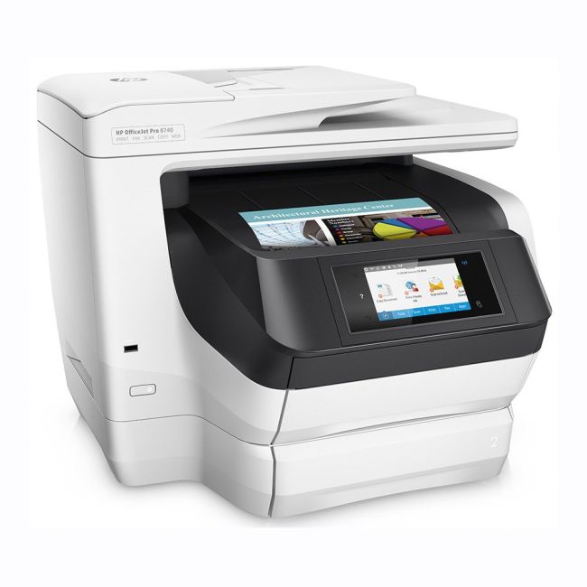 HP OfficeJet Pro 8740 A4 Colour Multifunction Inkjet Printer Left View